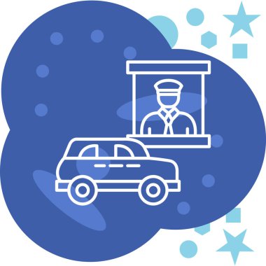 - Araba. Web simgesi basit illüstrasyon