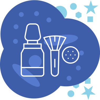 Şampuan şişesi ve tırnak vektör ikonu tasarımı