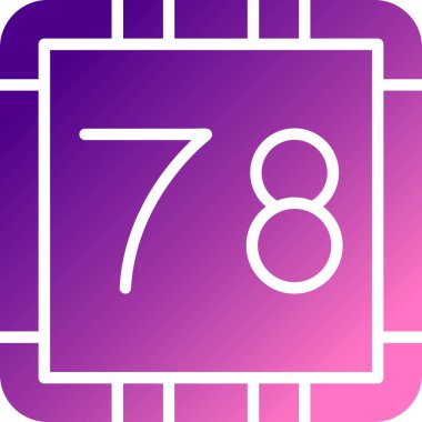 Tek simgenin vektör illüstrasyonu