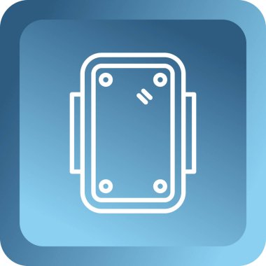 Modern b 'nin vektör illüstrasyonu eksik simgesi