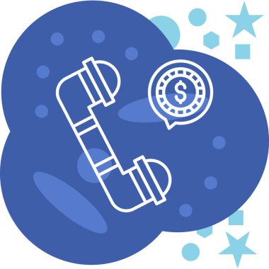 Para için. Web simgesi basit illüstrasyon