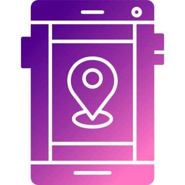 Mobil konum. Basit illüstrasyon