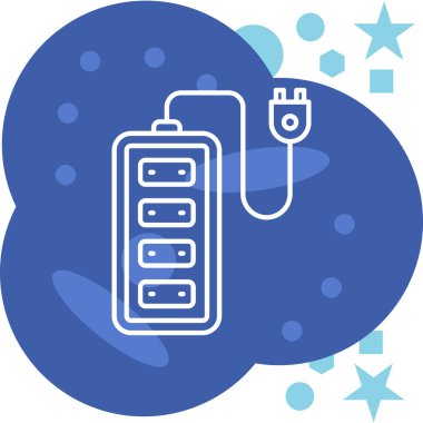 Pil. Web simgesi basit illüstrasyon