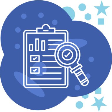 Kontrol listesi. Web simgesi basit tasarım