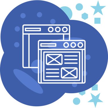 Web tasarım simgesi. vektör illüstrasyonu