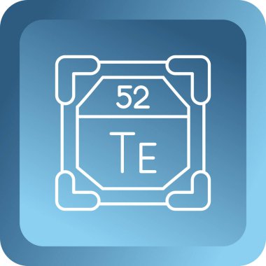 Bir simge biçiminin vektör illüstrasyonu