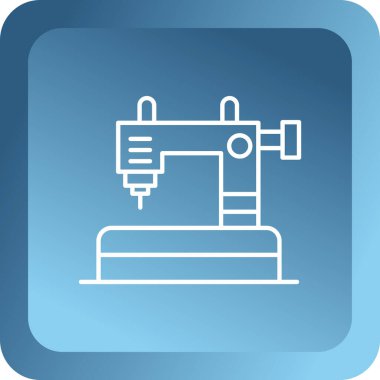 Gri çizgi elektrikli matkap ikonu beyaz arka planda izole edildi. Tamir aleti. Vektör İllüstrasyonu