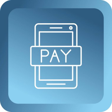 İşaret simgesi öde. Ödeme sembolü. düz biçim.