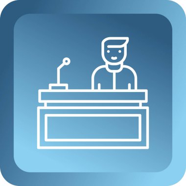 İş simgesinin vektör illüstrasyonu