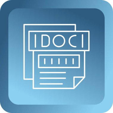 Dosya biçim simgesinin vektör illüstrasyonu