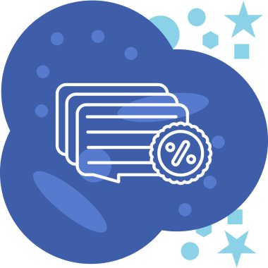 İndirim simgesi tasarımı, vektör illüstrasyonu