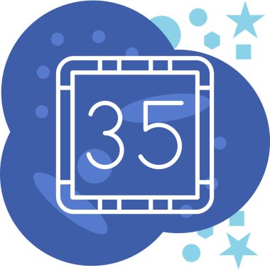 Moda biçimi izole edilmiş arkaplanda takvim simgesi