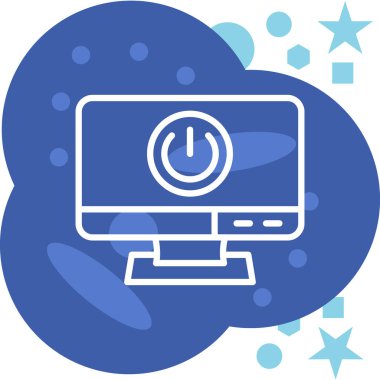 Bulut. Web simgesi basit illüstrasyon