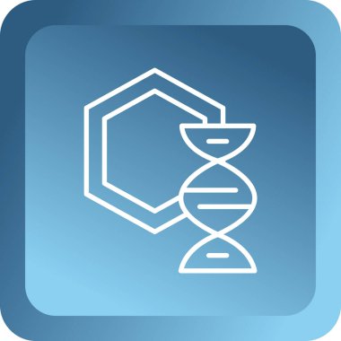 Beyaz arkaplanda mavi DNA sembolü izole edildi. Genetik mühendisliği, genetik, klonlama, babalık testi. beyaz renk simgesi