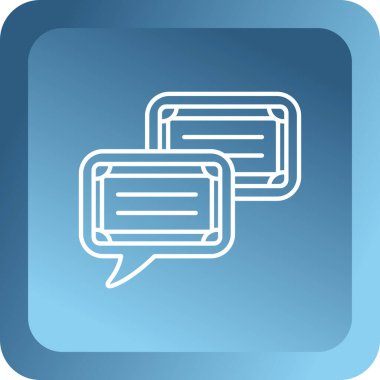 konuşma kabarcığı vektörü simgesi