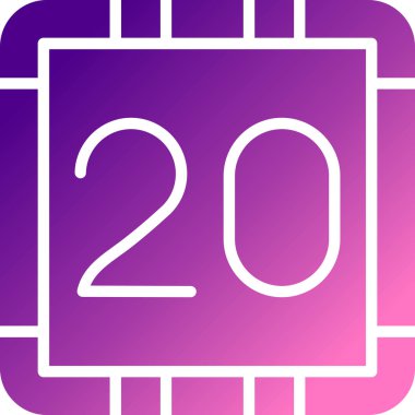 2 numaralı simge işaret sembolü tasarımı