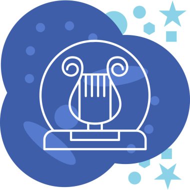 Bir fener simgesinin vektör illüstrasyonu