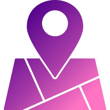 konum simgesi vektör illüstrasyonu