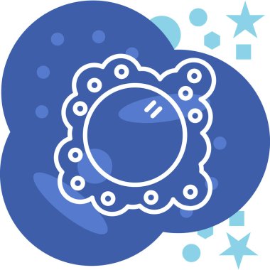 bakteri simgesi vektör illüstrasyonu