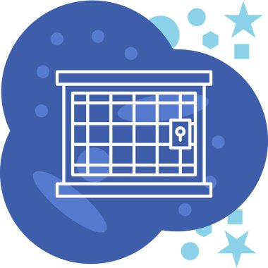 Bir ev simgesinin vektör illüstrasyonu