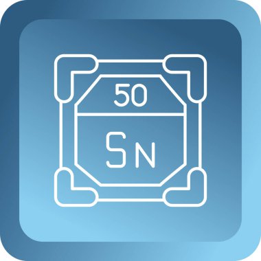 Gri arka planda izole edilmiş kimyasal sıvı ikonu olan mavi çizgili kimya laboratuarı şişesi. Biyomühendislik araştırma ve kimya araştırması. Mavi daire düğmesi. vektör.