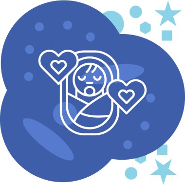 bebek ikonu vektör illüstrasyonu