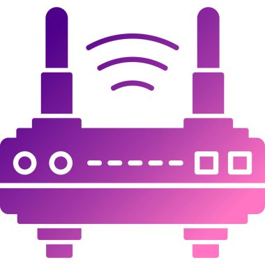 Bir radyo simgesinin vektör illüstrasyonu