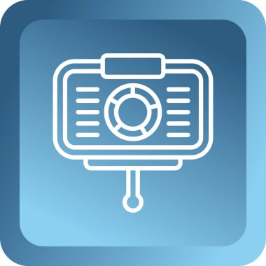 Kamera. Web simgesi basit illüstrasyon