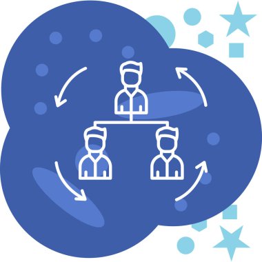 şebeke. Web simgesi basit illüstrasyon