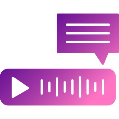 Sohbet simgesi vektör illüstrasyonu