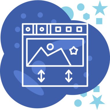 Web tasarım vektör illüstrasyon simgesi