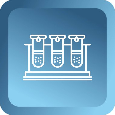 Beyaz arkaplanda beyaz çizgi sihirli değnek ikonu izole edildi. Yıldız şeklinde sihirli aksesuar. Sihirli güç. Mavi daire düğmesi. vektör.