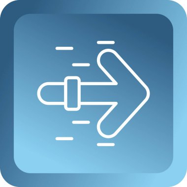 Sağ oku işaret eden el simgesi. vektör illüstrasyonu.