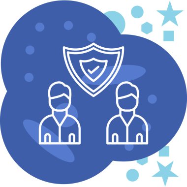 Bir grup insanın vektör çizimi