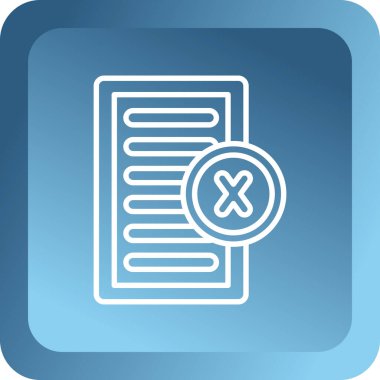 belge simgesi vektör illüstrasyonu