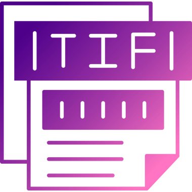 dosya biçimi simgesi, vektör illüstrasyonu