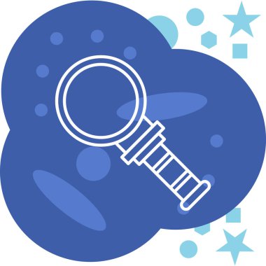 Bir büyüteçin vektör simgesi