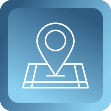 Harita işaretleyici simgesi. konum belirleyici sembol. düz tasarım biçimi.