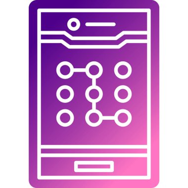 Cep telefonu simgesi, vektör illüstrasyonu