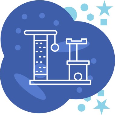 Bir mikroskobun vektör çizimi