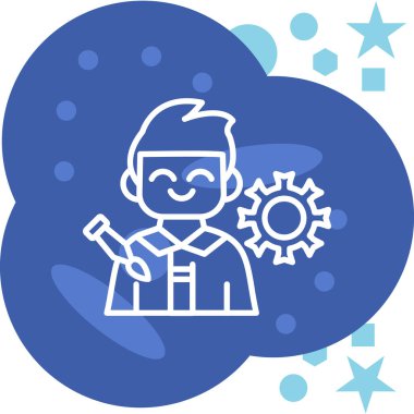 İş konsepti. Düz simge. vektör illüstrasyonu