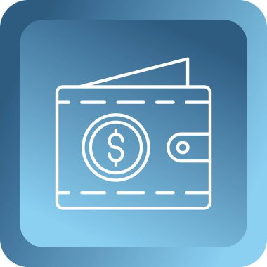 Para ikonu. vektör illüstrasyonu