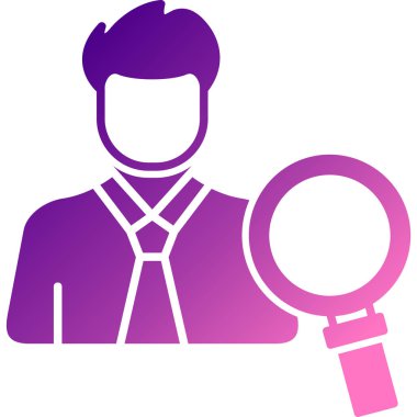 İş adamı ikonu. Web tasarımı için iş adamı vektör simgelerinin basit çizimi