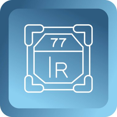 Üzerinde yazı olan uzun ve mavi kare bir simgenin çizimi