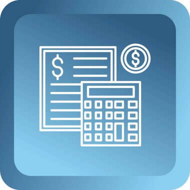 Bütçe iş vektör simgesi