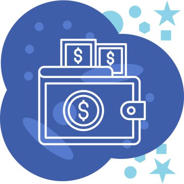 Bulut Parası. Basit illüstrasyon