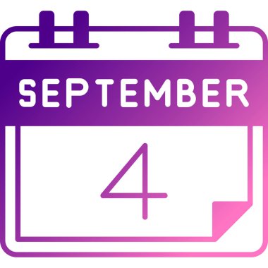 25 Eylül, günlük ikon. Eylül ayı için vektör simgesi, gün, ay, takvim