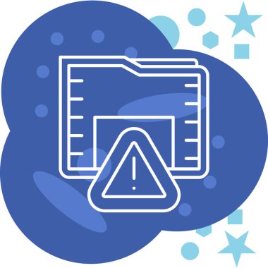 Belge biçiminde vektör belgesi simgesi