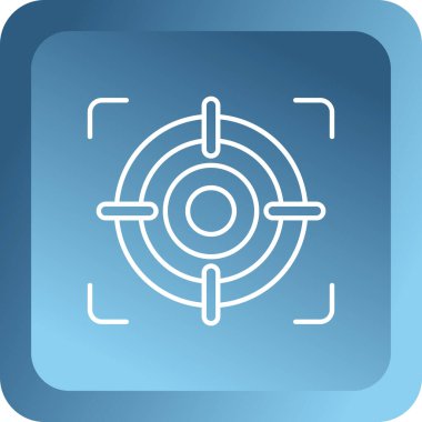 Mavi can simidi beyaz arkaplanda izole edilmiş. ama kemer sembolü. vektör illüstrasyonu.