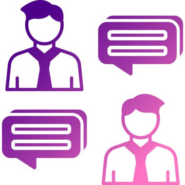 konuşma balonu simgesi ayarlandı